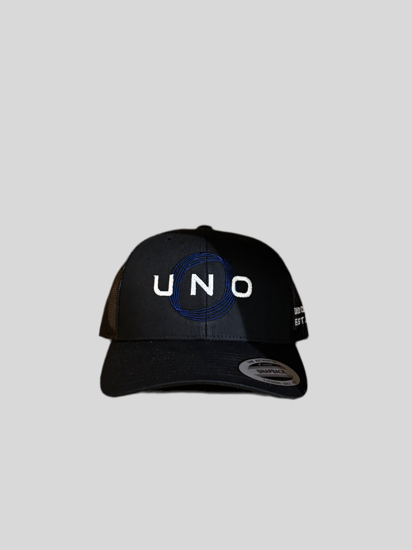 SPACE CAP (NAVY + WHITE + BLACK, SIDE DESIGN)