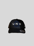 SPACE CAP (NAVY + WHITE + BLACK, SIDE DESIGN)