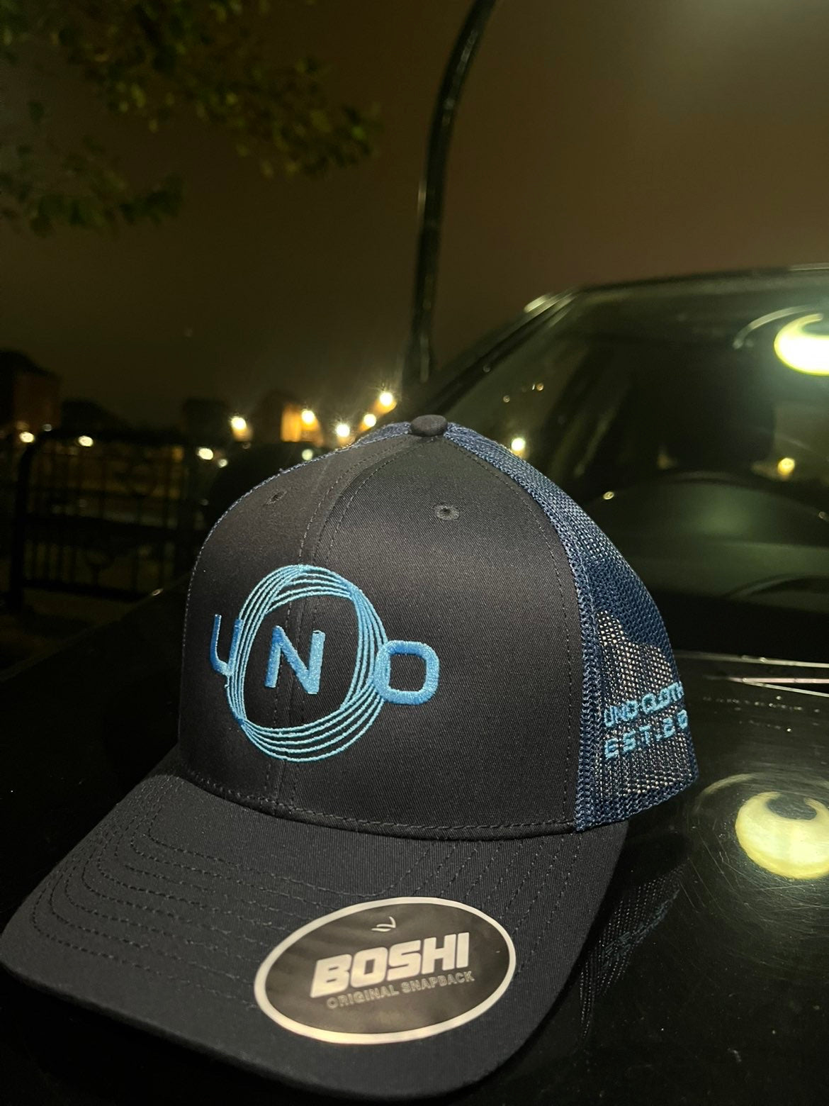 SPACE CAP (NAVY + BLUE) SIDE LOGO