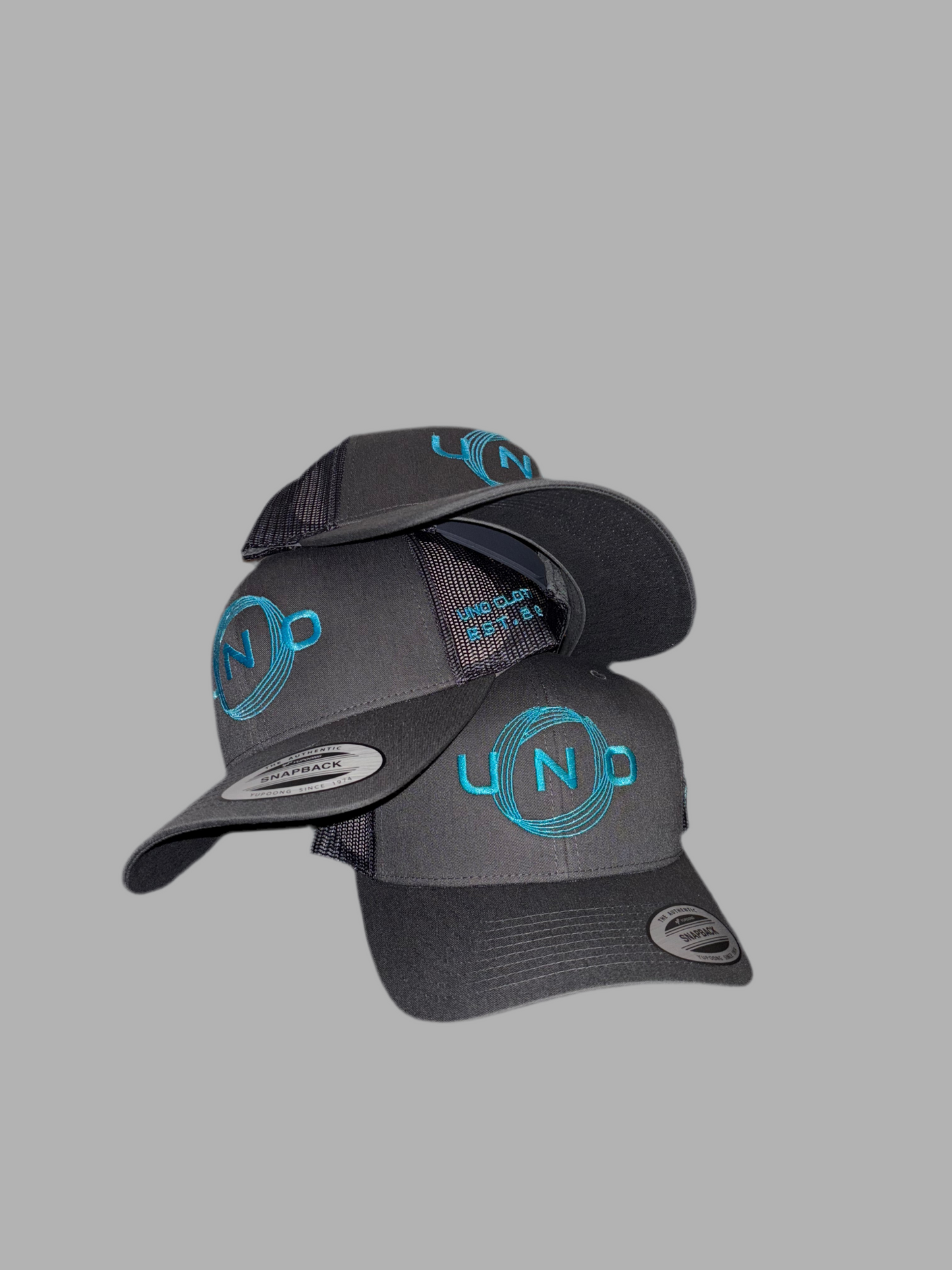 SPACE CAP (TURQUOISE + GREY, SIDE LOGO)