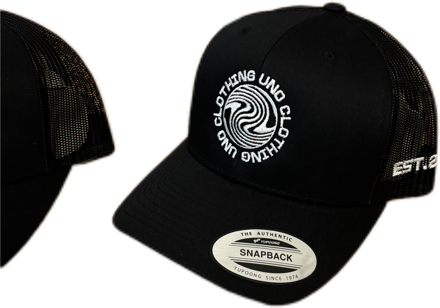 WHITE + BLACK WORLD CAP (SIDE LOGO)